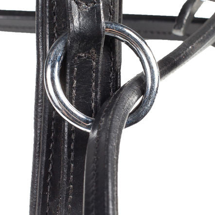 Horze Leather Bitless Bridle Black / Horse