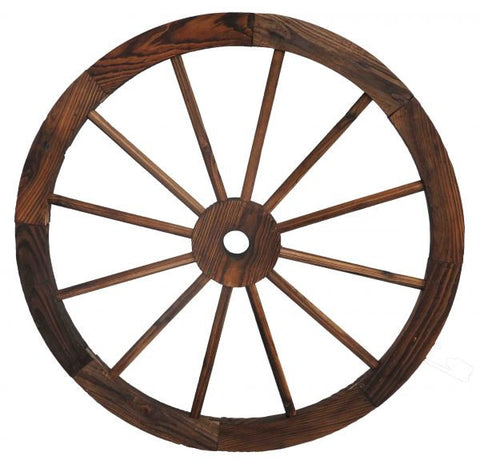 24" wooden wagon wheel.