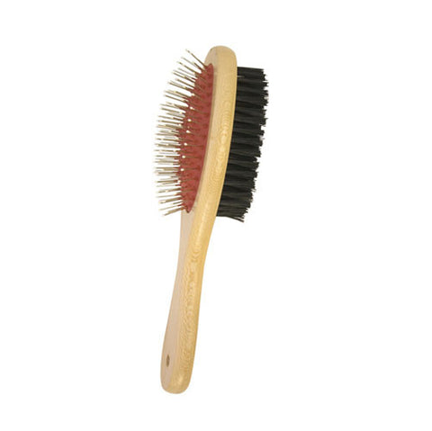 TWO-SIDED GROOMING BRUSH