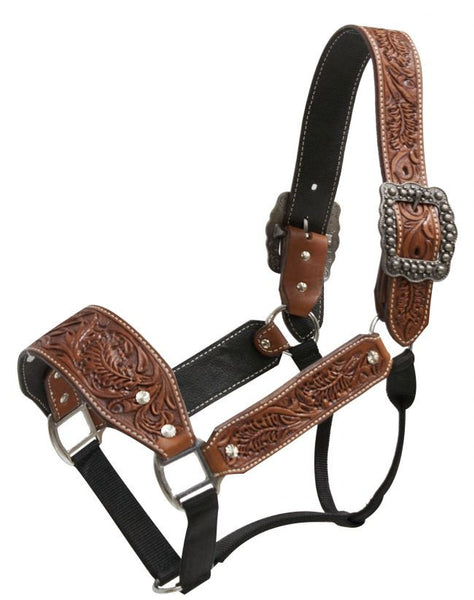 Showman ® Rubber covered rope tie down with Argentina cow leather stra –  Dark Horse Tack Company