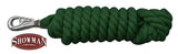 0.75" x 10' braided cotton lead with bull snap