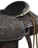16" Circle S Roper Saddle with antiqued tooling .