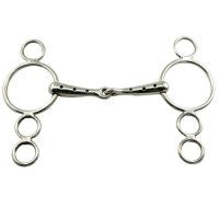 Hollow Mouth 3 Ring Whistle Gag Bit