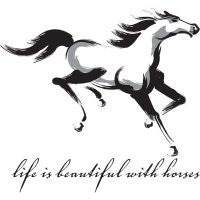Tee Shirt "Life is Beautiful with Horses"