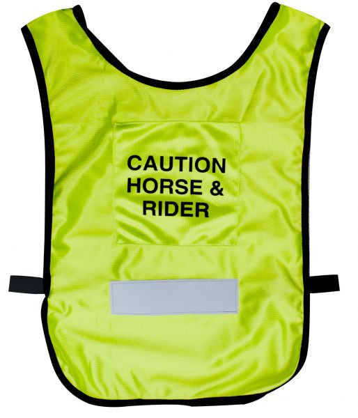 Caution Horse & Rider Reflective Vest.