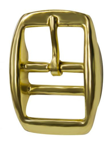 1" Brass plated double bar replacement buckle.