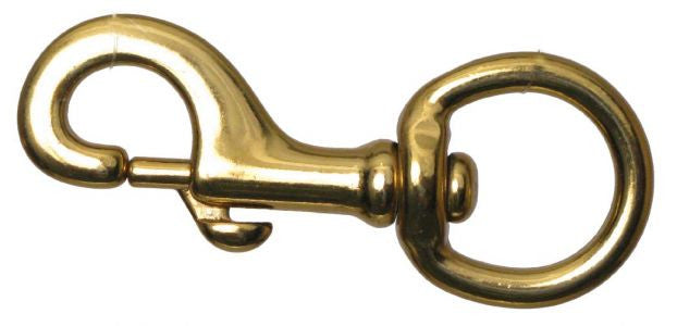 Brass plated bolt snap.