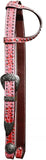 Showman ® Belt Style One Ear Headstall with Alligator print.