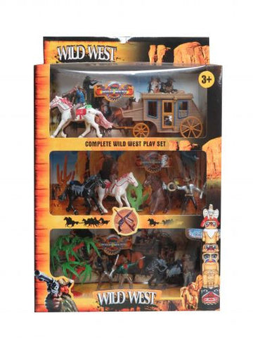 Wild west 16 piece play set.