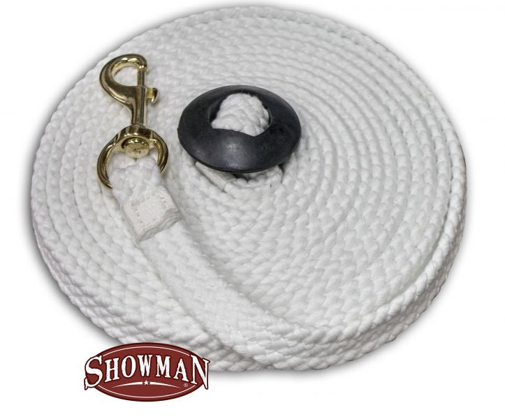 Showman Super soft, great feeling, 25 foot braided cotton rope lunge line