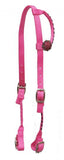 Showman ® Premium Nylon One Ear Headstall with stitching.