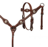 Showman ® PONY wrap embroidered headstall and breast collar set.