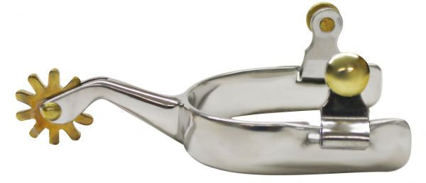 Showman™ Stainless steel spur with 0.75" band and 2.5" shank.