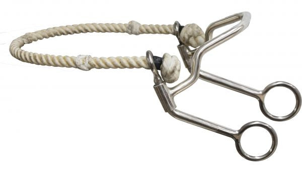 Showman ® quick stop with rope nose hackamore