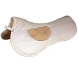 Quilted Half Pad with Moveable Extra Padding