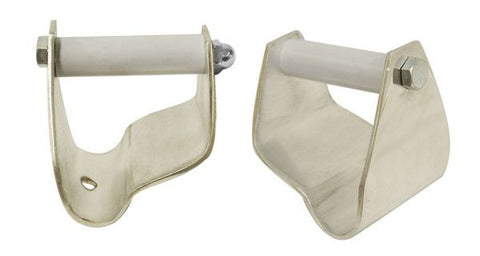 Showman® 2.5" Polished aluminum stirrup correctors. Sold in pairs.