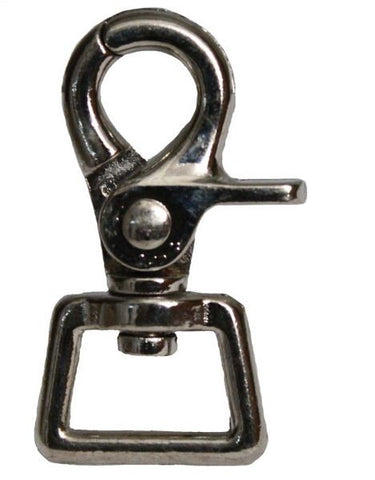 0.75" x 2.5" scissor snap with square end eye.