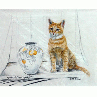 Corinium Fine Art Cat Prints - Ginger Cat