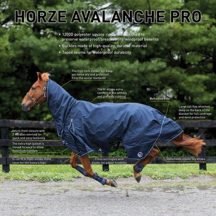 Horze Supreme Avalanche 1200D Heavy Weight Combo Turnout