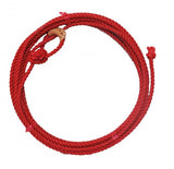 Youth/Kids 20ft waxed lariat rope with leather burner.