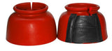 Showman™ Rubber Bell Boots with Double Velcro Closure