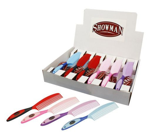 Showman™ soft touch handle mane and tail comb