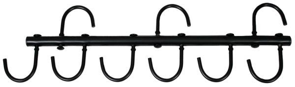 8 hook swivel halter tack bar. Made of enameled tubular and bar steel construction.