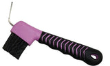 Showman™  6" Durable plastic hoof pick with rubber grip handle