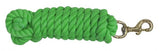 3/4" x 14' braided cotton lead with brass snap