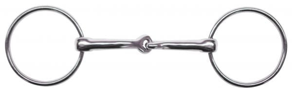 Showman™ chrome plated o-ring bit with 3.25" ring cheeks.