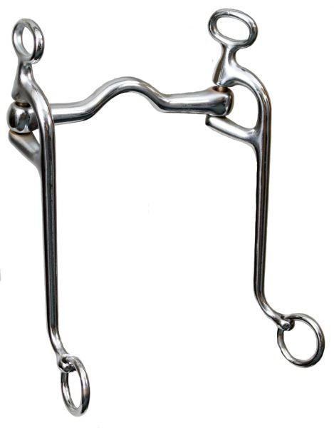 Showman™ chrome plated walking horse bit with 5" mouth.