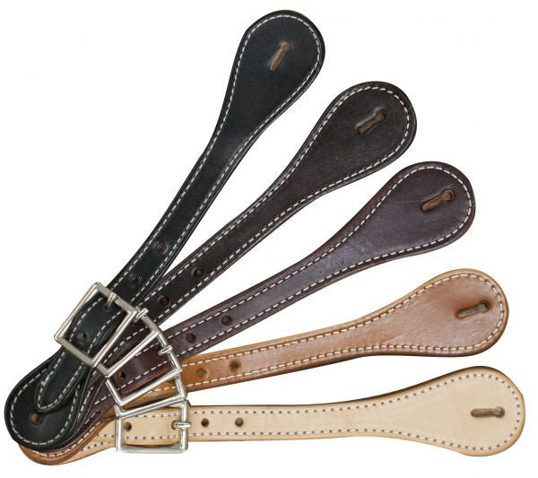 Adult size spur straps with nickel plated buckle. Adjust 8" to 10". Sold in pairs.