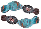 Showman ® Copper patina spur straps.