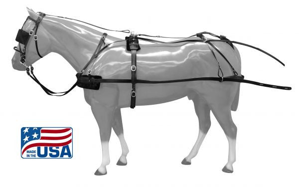 Small Pony  Premium Quality synthetic driving harness. Made in the USA.