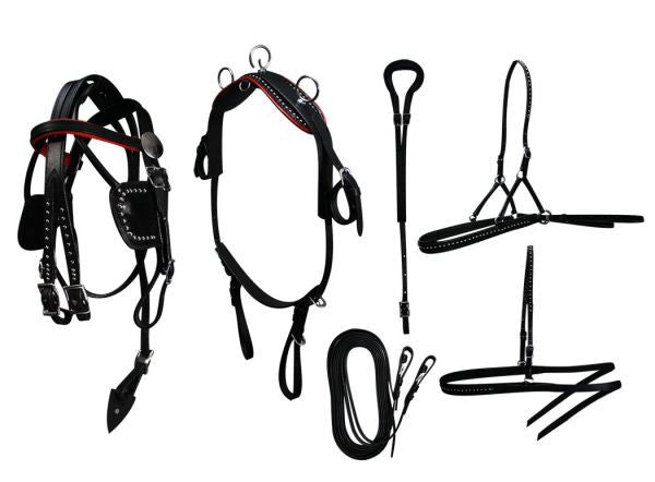 Mini Horse / Small Pony Size Leather Show Harness Set.