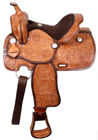 13" Double T youth saddle with flex tree.