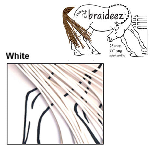 Braideez Wire Braiding Bands White