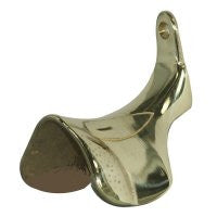 English Saddle Bridle Hook - Brass