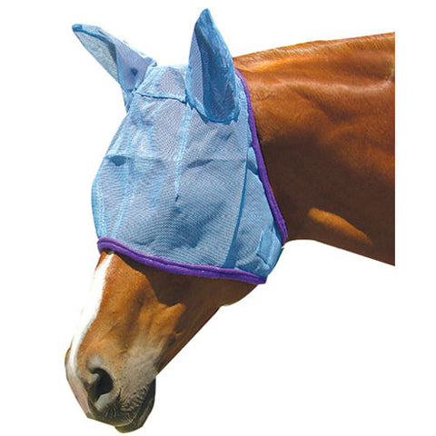 Fly Mask w/Ear Protection-Blue