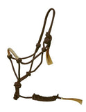 Cowboy knot halter with matching 8' lead.