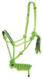 Showman ® Cowboy Knot Rope Halter with 7' Lead.