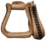 Showman™ leather covered western stirrups