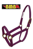 BMB  Classic halter with brass plated hardware and adjustable crown. CLEARANCE