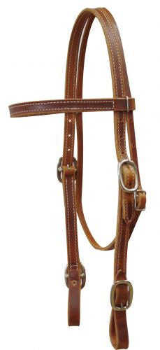 American Made Harness Leather Headstall.