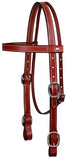 American made 1" Leather double stitched draft horse size headstall.