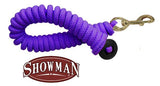 Showman ®  25' soft pro braided cotton lunge line with brass snap and rubber hand stopper on end