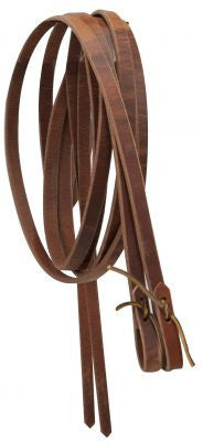 1/2" leather reins with water loop ends. 8 ft long.