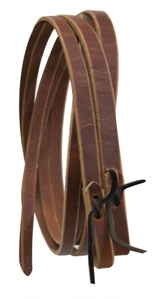 1" Leather reins with water loop ends. 8 ft long.