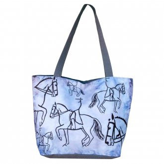 WOW Canvas Tote Bag Dressage Rider