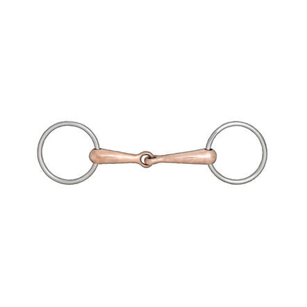 Horze Loose Ring Jointed Copper Snaffle